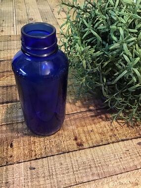 ♥️5/25$ Bromo-seltzer blue glass bottle